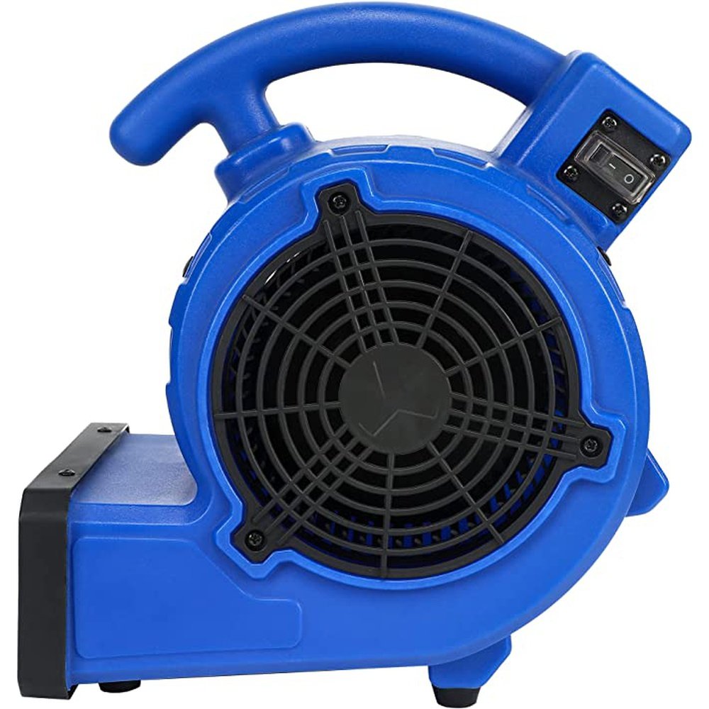 Simple Deluxe 305 CFM Mini Floor Blower Fan for Water Damage, Blue, 12 Inch - Simple Deluxe