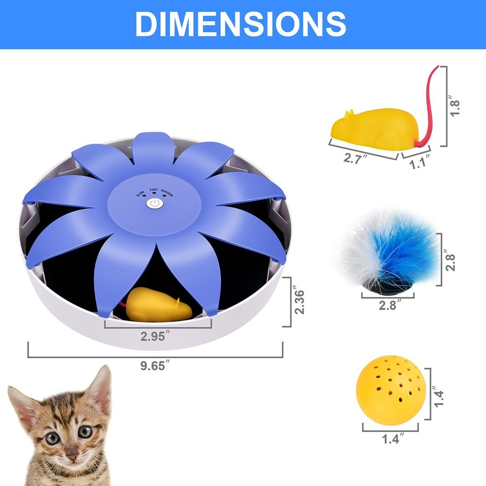 Automatic Electric Magnetic Spinning Cat Toys - Simple Deluxe