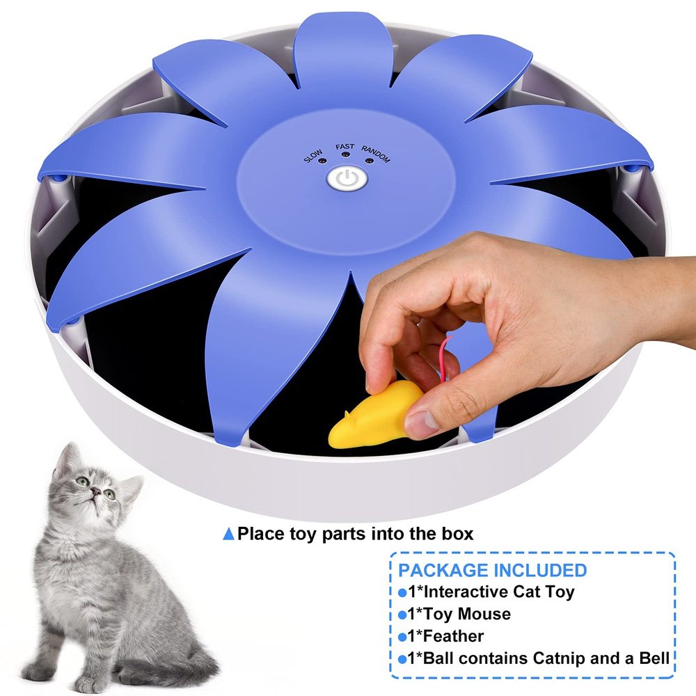 Automatic Electric Magnetic Spinning Cat Toys - Simple Deluxe