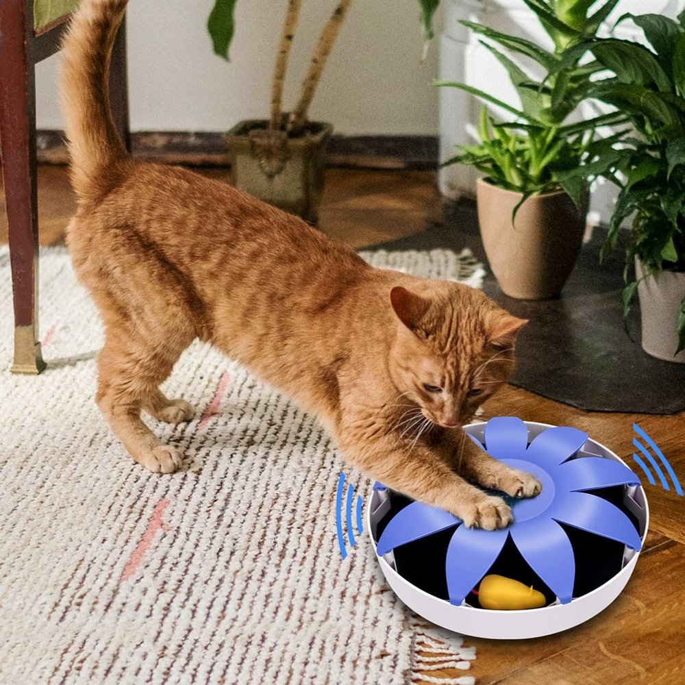 Automatic Electric Magnetic Spinning Cat Toys - Simple Deluxe