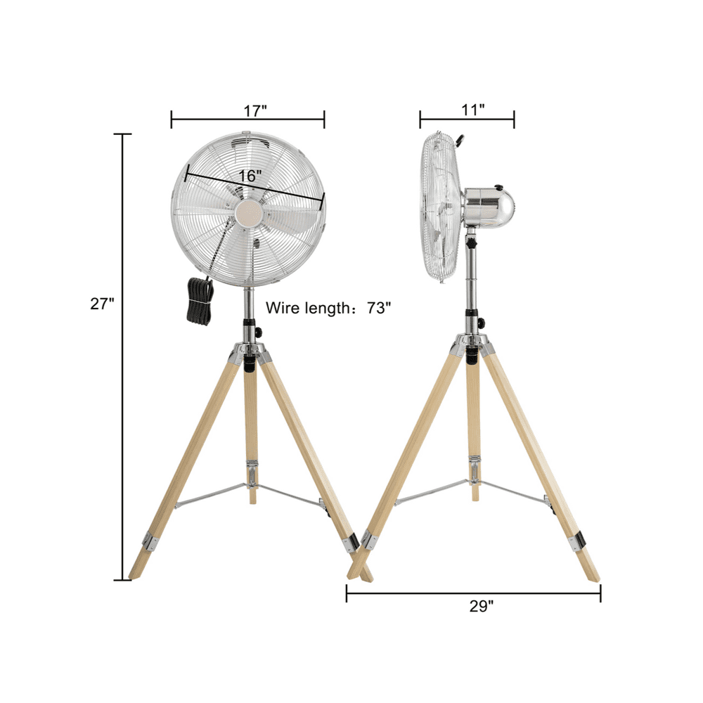 Retro Nostalgic Tripod Fan-16inch - Simple Deluxe